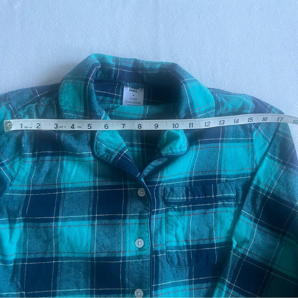 LANDS END Plaid Pajama Set – Size M women’s - Picture 7 of 12